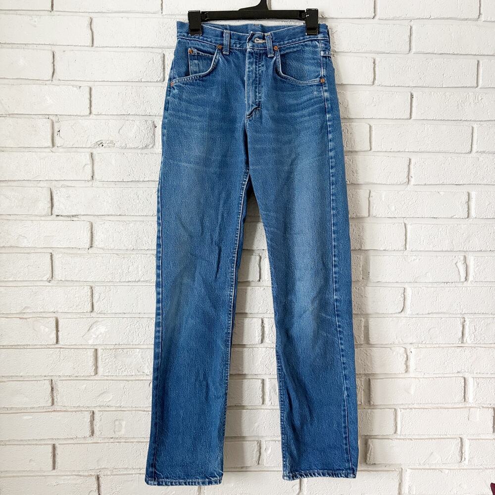 Vintage Lee 26 Mom Jeans 80's 90's Trendy Denim High Rise Classic American Retro